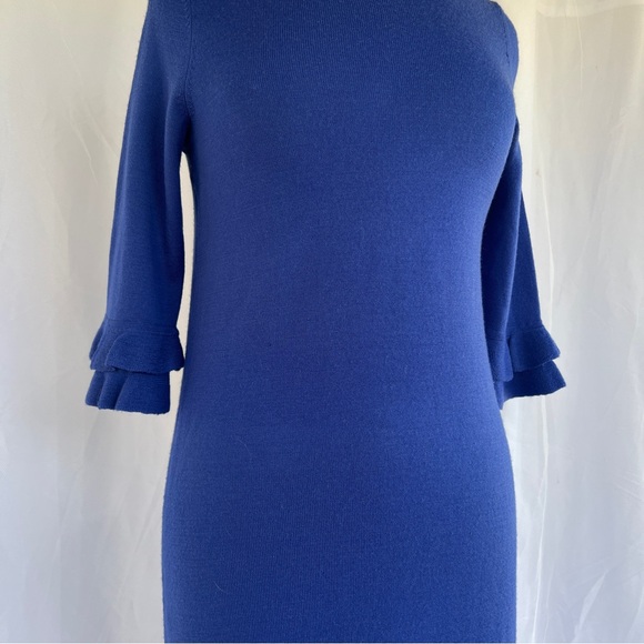 Lilly Pulitzer wool Helena sweater dress royal blue medium - Picture 4 of 16